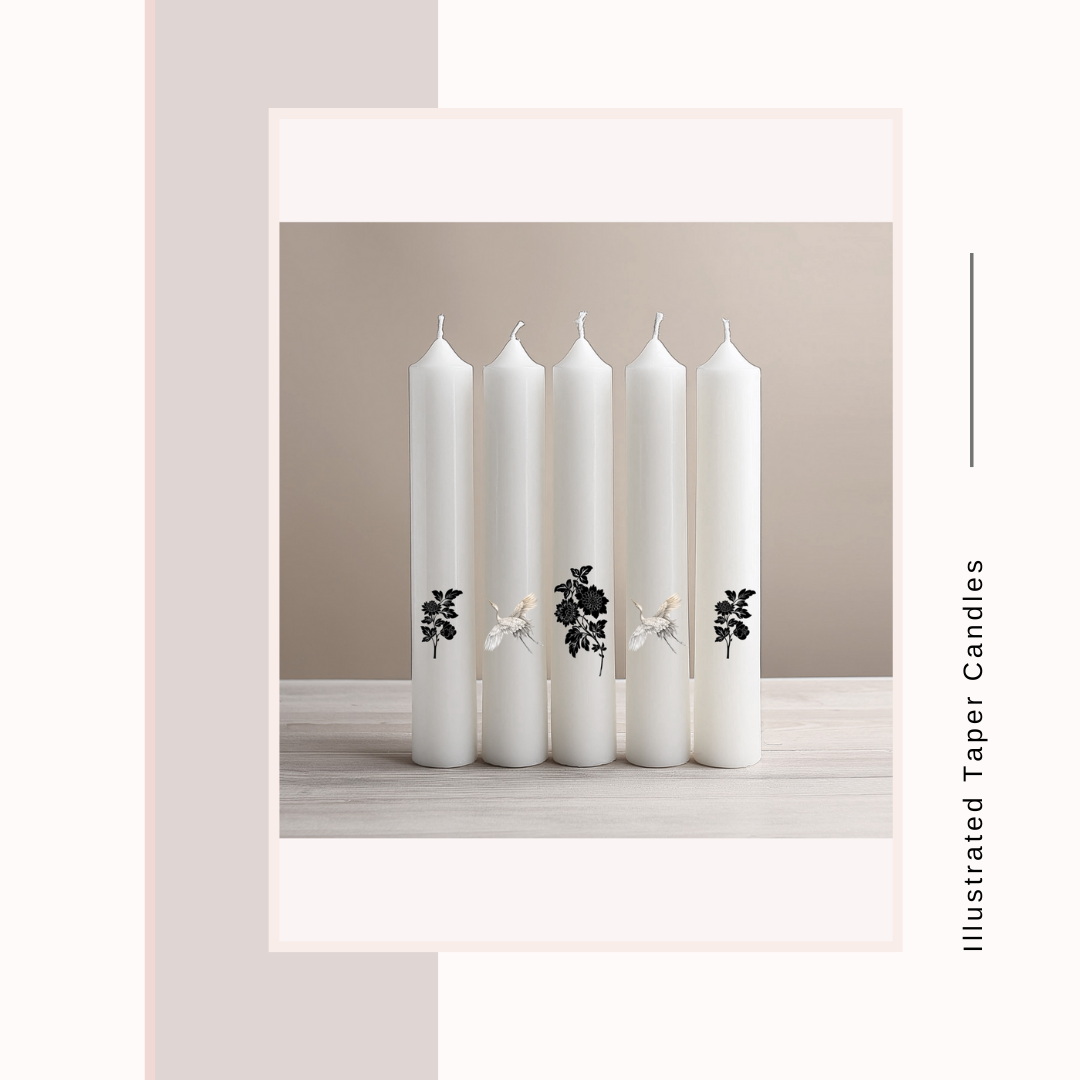 Illustrated Taper Candles